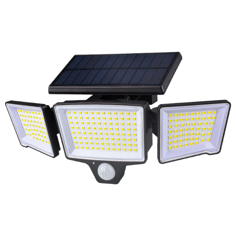 Solar-powered wall light