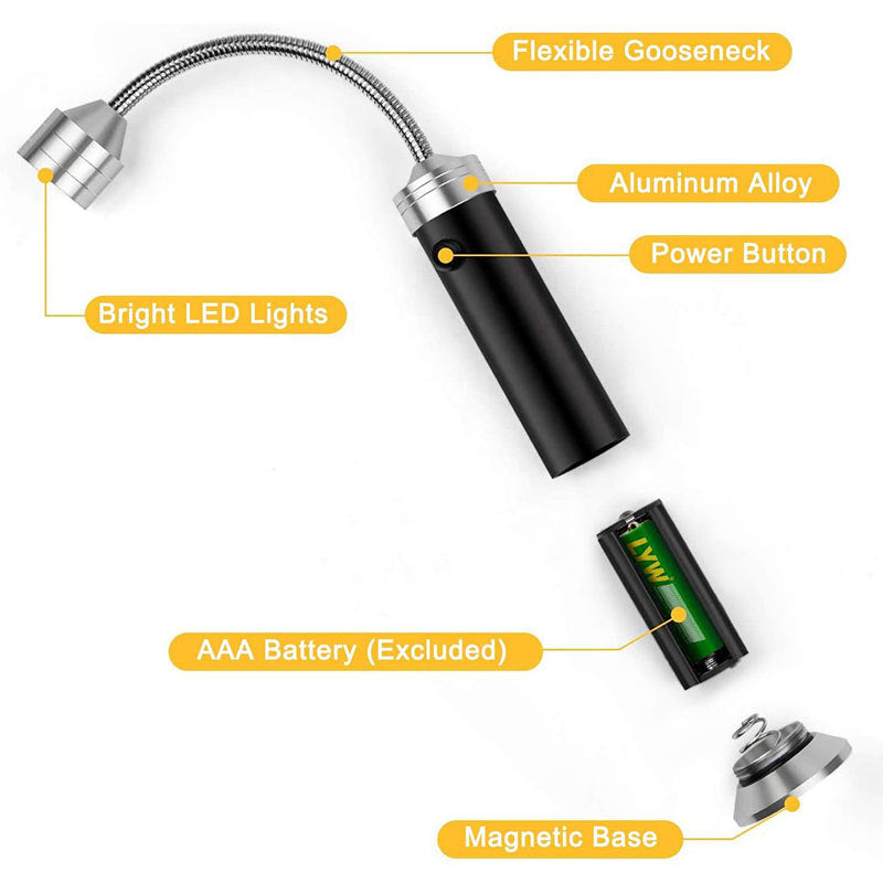 Aluminum alloy outdoor camping light strip magnet