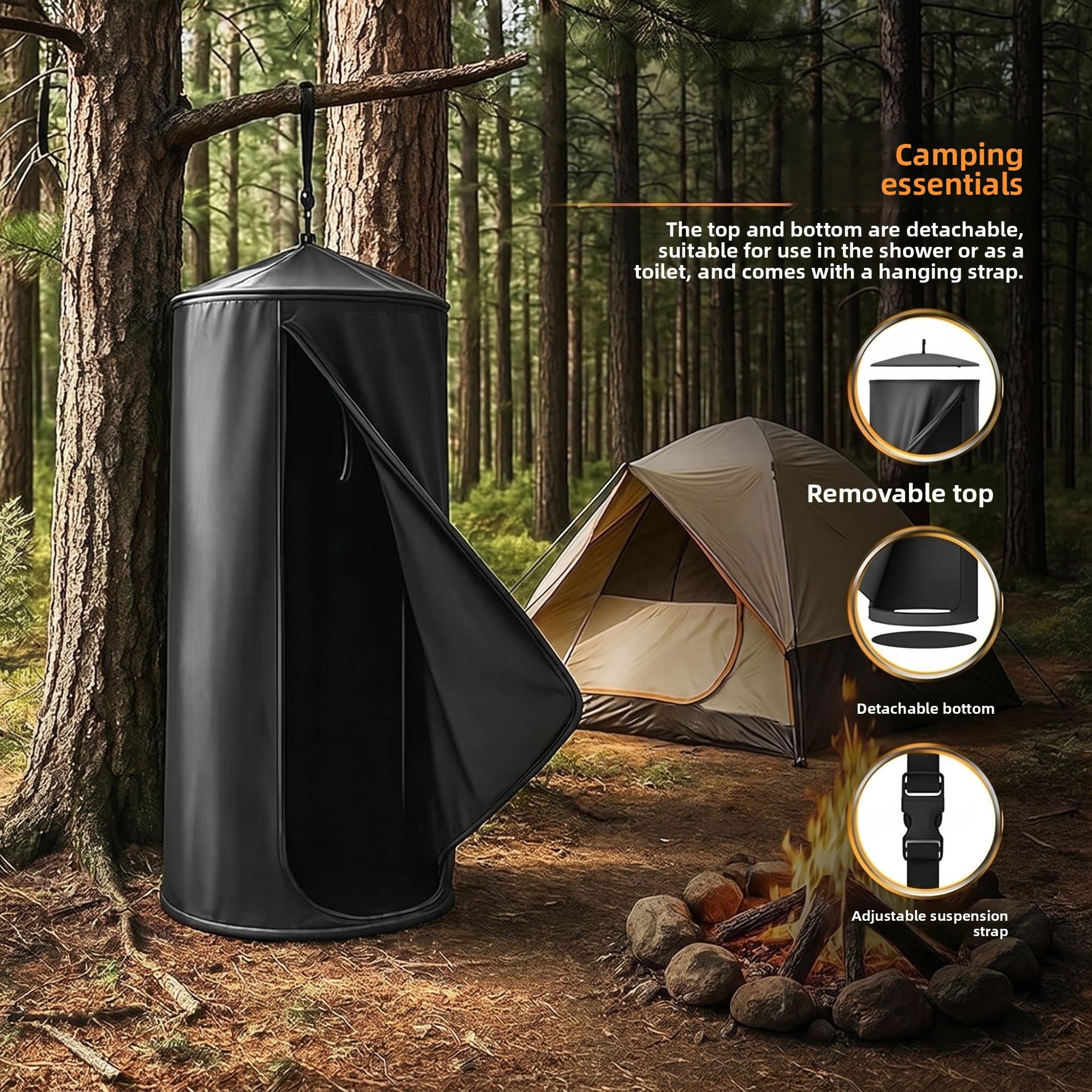 Portable Instant Pop-Up Privacy Shower Tent
