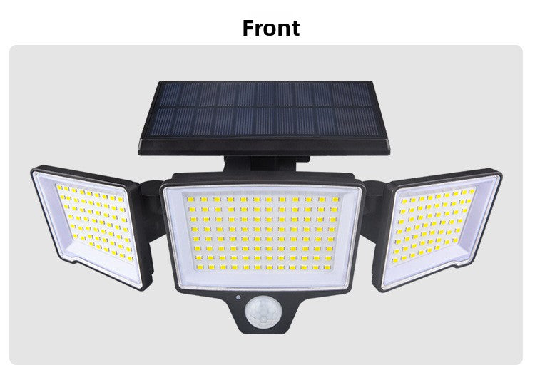 Solar-powered wall light
