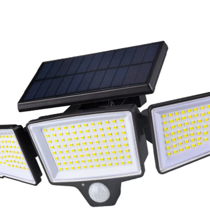 Solar-powered wall light