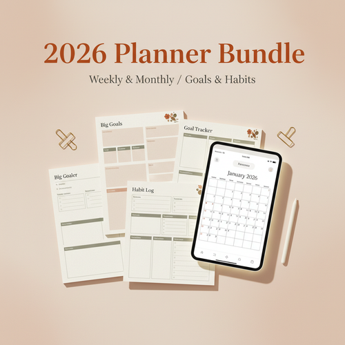 2026 Planner Bundle digital product cover