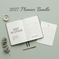 2027 Planner & Calendar Bundle digital product cover